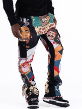 Load image into Gallery viewer, F1759 Frost Blow Tapestry Sweatpants - Black
