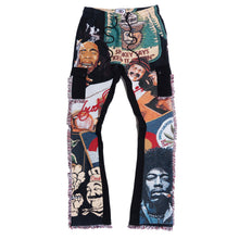 Load image into Gallery viewer, F1759 Frost Blow Tapestry Sweatpants - Black
