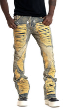 Load image into Gallery viewer, F1772 Basel Distressed Stacked Jeans - Dirt
