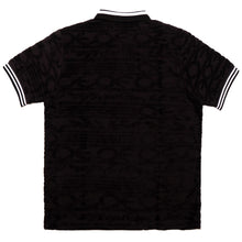 Load image into Gallery viewer, F178 Baroque Terry Polo - Black
