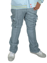 Load image into Gallery viewer, F2789 CASA DE Vegan Leather Pants - Blue
