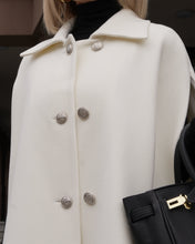 Load image into Gallery viewer, Paris Cashmere Bland Cape in Ivory
