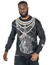 Load image into Gallery viewer, F4121 Sinners Welcome Crewneck Sweatshirt - Black
