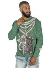 Load image into Gallery viewer, F4121 Sinners Welcome Crewneck Sweatshirt - Green
