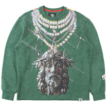 Load image into Gallery viewer, F4121 Sinners Welcome Crewneck Sweatshirt - Green
