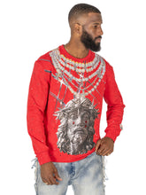 Load image into Gallery viewer, F4121 Sinners Welcome Crewneck Sweatshirt - Red
