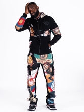 Load image into Gallery viewer, F1759 Frost Blow Tapestry Sweatpants - Black
