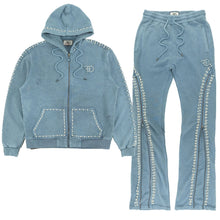 Load image into Gallery viewer, Set | F5245 Blind Faith Hoodie Set - Blue

