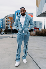 Load image into Gallery viewer, Set | F5245 Blind Faith Hoodie Set - Blue
