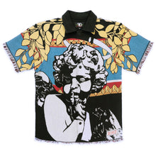 Load image into Gallery viewer, F530 The SAINT Tapestry Oversized Button-down Shirt - Black
