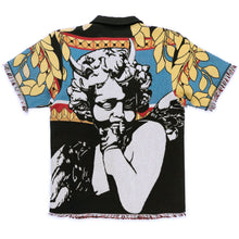 Load image into Gallery viewer, F530 The SAINT Tapestry Oversized Button-down Shirt - Black

