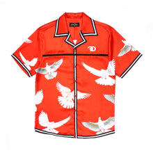 Load image into Gallery viewer, F545 Frost Dove Satin Button Down Set - Red
