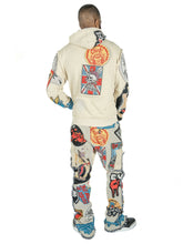 Load image into Gallery viewer, F1755 Brave Heart Tapestry Stacked Pants - Oat
