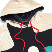 Load image into Gallery viewer, F5755 MonaLisa Corduroy Hoodie - Black
