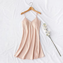 Load image into Gallery viewer, Silky Elegant Night Dress Slips Multicolors - Short
