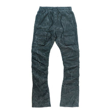 Load image into Gallery viewer, F6464 Monico Nylon Stacked Pants - Black
