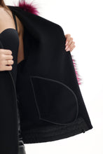 Load image into Gallery viewer, Saga®Furs Silver Fox Cashmere Blend Coat
