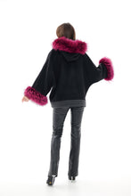 Load image into Gallery viewer, Saga®Furs Silver Fox Cashmere Blend Coat
