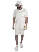 Load image into Gallery viewer, F801 Cashay Vegan Leather Zip-Up Shirt - Oat
