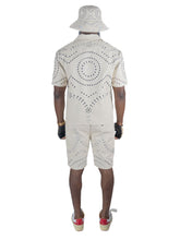 Load image into Gallery viewer, F801 Cashay Vegan Leather Zip-Up Shirt - Oat
