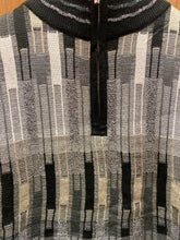 Load image into Gallery viewer, Stacy Adams 2209 Black Geometric Print Sweater  | Quarter Zip
