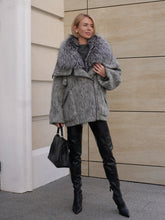 Load image into Gallery viewer, Ares Genuine Fur Trim Down Fill Mohair Parka
