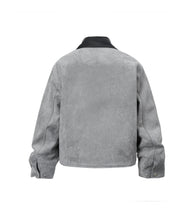 Load image into Gallery viewer, GREY SUEDE WORK JACKET
