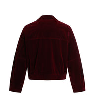 Load image into Gallery viewer, RED SUEDE GEMSTONE JACKET
