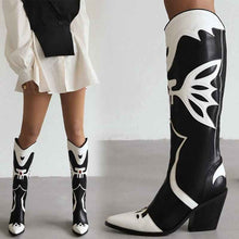 Load image into Gallery viewer, Western Cowboy : Women's Knee High Boots
