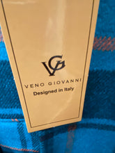 Load image into Gallery viewer, Veno Giovanni CB-9 Blue Windowpane Double breasted 100% Wool Overcoat/Topcoat
