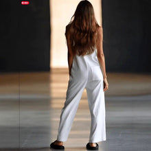 Load image into Gallery viewer, Women's Casual Loose Sleeveless Wide-Leg Cargo Jumpsuit
