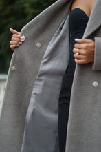 Load image into Gallery viewer, Classic Wool Blend Coat in Grey
