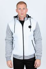 Load image into Gallery viewer, Mens Fur Lined Quilted Hooded Jacket - White
