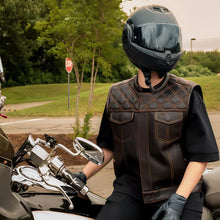Load image into Gallery viewer, Upside Men's Club Style Leather Vest
