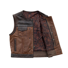Load image into Gallery viewer, Lowside Gunner Men's Perforated Leather Vest
