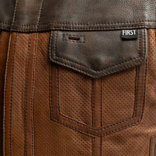 Load image into Gallery viewer, Lowside Gunner Men's Perforated Leather Vest
