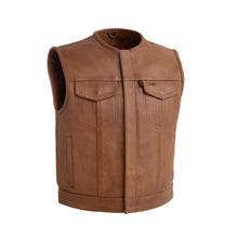 Load image into Gallery viewer, Lowside Men's Motorcycle Leather Vest
