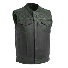 Load image into Gallery viewer, Downside Men's Motorcycle Leather Vest
