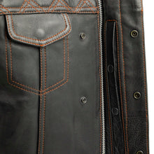 Load image into Gallery viewer, Downside Men's Motorcycle Leather Vest
