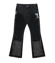 Load image into Gallery viewer, NOIR SPLIT PAINTERS DENIM
