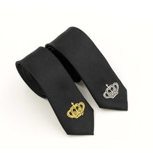 Load image into Gallery viewer, Fashion Crown Collection Skinny Ties - 2 Colors
