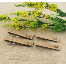 Load image into Gallery viewer, Favorite Animal Collection Wooden Tie Bars/Clips - 7 Styles
