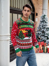 Load image into Gallery viewer, Fire Dragon Jacquard Casual Long-Sleeve Ugly Christmas Sweater | NCS
