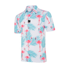 Load image into Gallery viewer, Flamingos &amp; Palm Leaves
