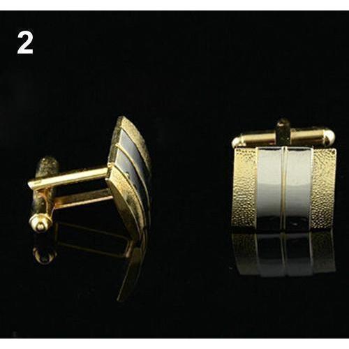 Flashy Tie Bar/Clip With Matching Cufflinks