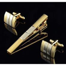 Load image into Gallery viewer, Flashy Tie Bar/Clip With Matching Cufflinks
