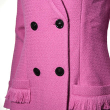 Load image into Gallery viewer, Fleur Purple Tweed Blazer

