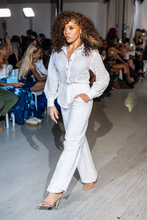 Load image into Gallery viewer, Florence White Eyelet Two-Piece Pants Set
