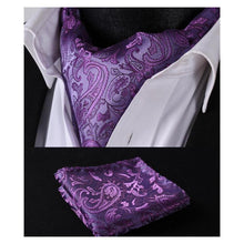 Load image into Gallery viewer, Flowery Silk Ascot/Cravat Tie &amp; Handkerchief Collection
