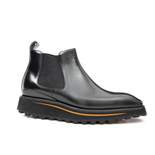 Load image into Gallery viewer, Foil leather Thick-Soled Chelsea Boot 2898 Black
